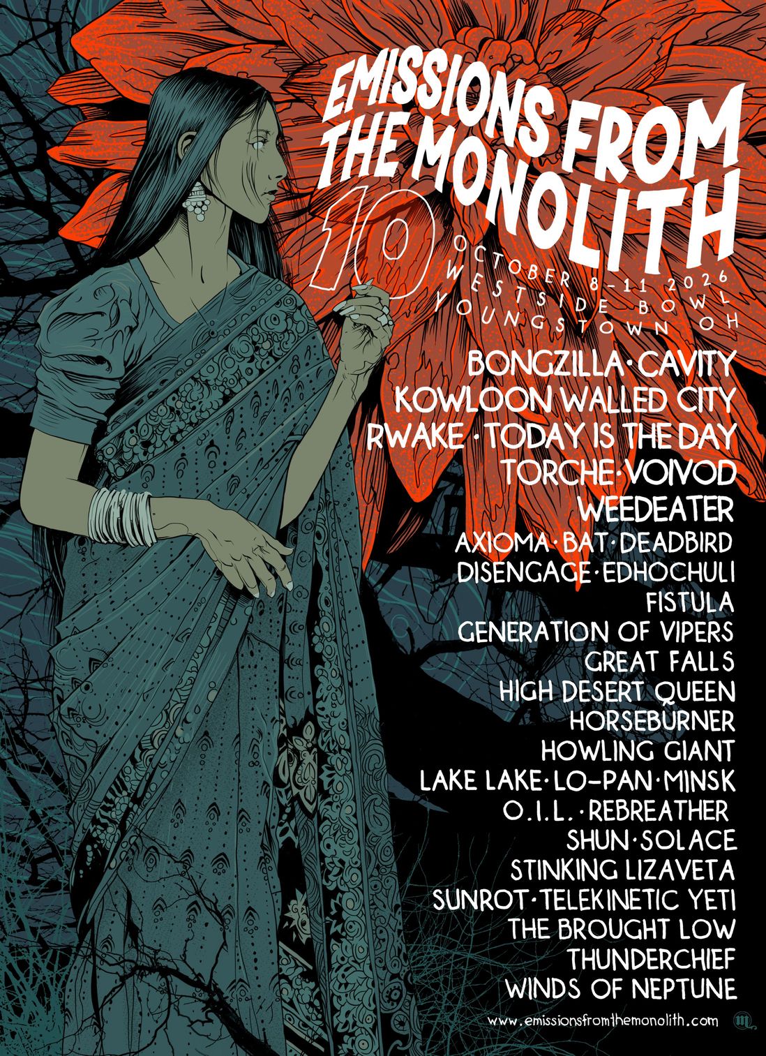 Emissions from the Monolith 10 poster