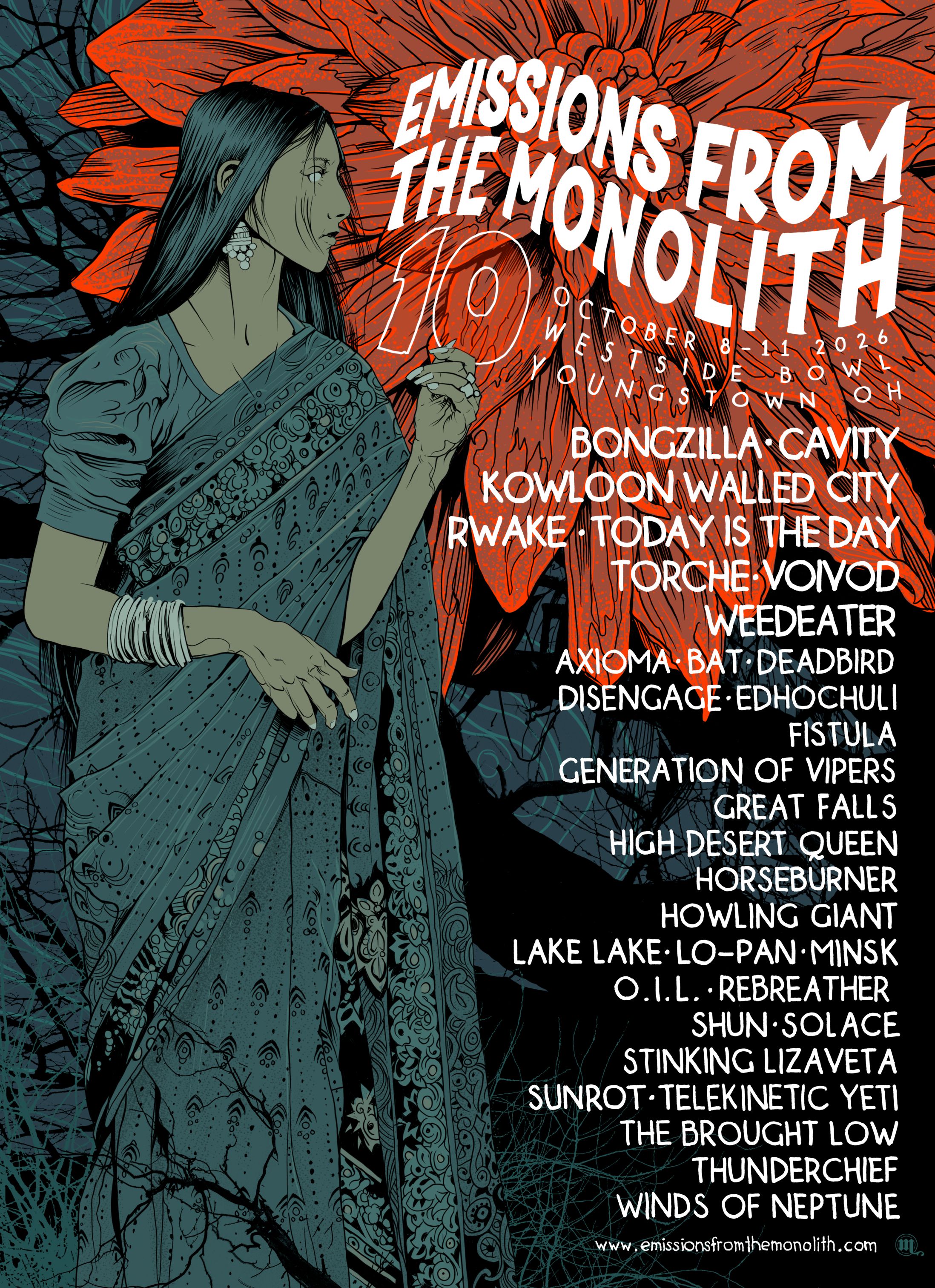Emissions from the Monolith 10 poster