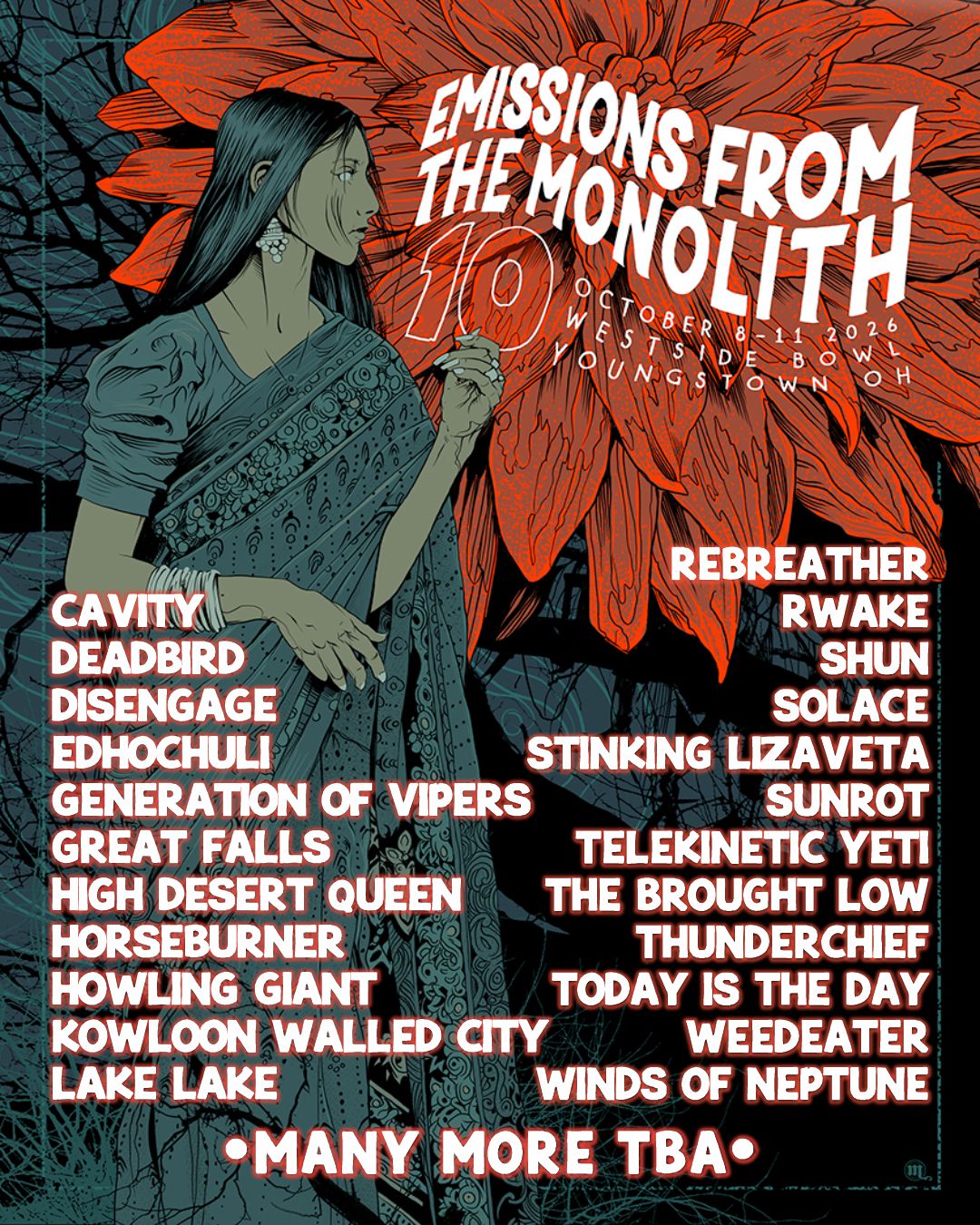 Emissions from the Monolith 10 poster