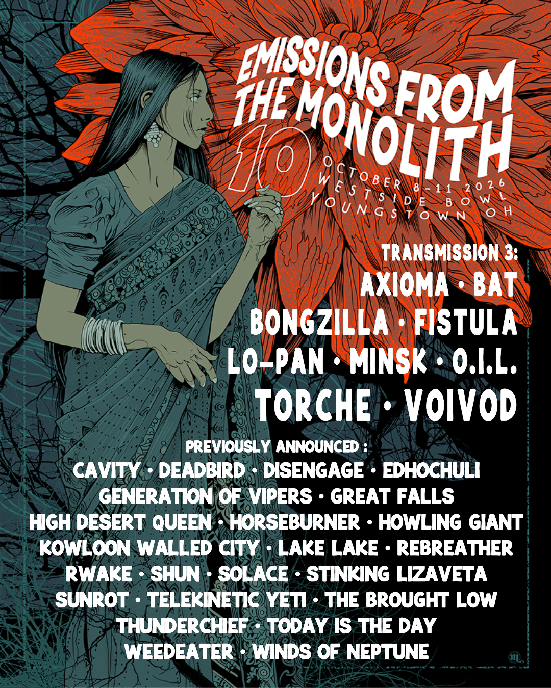 Emissions from the Monolith 10 poster
